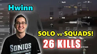 Soniqs Hwinn - 26 KILLS - M416 + Mini14 - SOLO vs SQUADS - PUBG