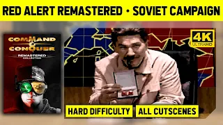 C&C Red Alert Remastered 4K - Soviet Campaign - Hard Difficulty - All Cutscenes