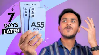 Samsung Galaxy A55 5G Review After 7 Days - FLAGSHIP Experience !