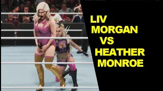 WWE 2K19 Liv Morgan vs Heather Monroe - Knockout Match