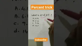 percent trick that will blow your mind #viralvideo #mathshorts #mathematics #tricks #subscribe