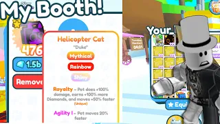 I GOT A RAINBOW SHINY HELICOPTER CAT IN PET SIMULATOR X!