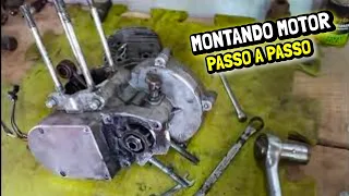 Desmontando e montando  Motor 80cc Com Piston Travado  passo a Passo (parte 1)