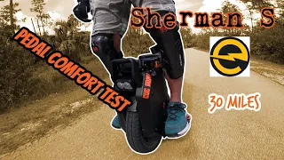 How Comfortable are the E-Rides Sherman S Pedals After 30 Miles?