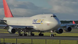 G-UNET One Air BOEING 747-433(BDSF) takeoff at Prestwick Airport