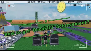 #TPT2 How to get Decakill Achievement? | Theme Park Tycoon 2 | Simple Tutorial (NO Gamepass)