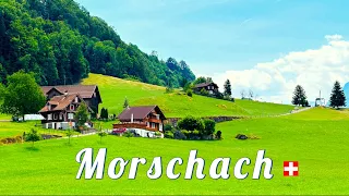 Morschach, Switzerland 4Κ - A Picturesque Swiss Village in the Mountains