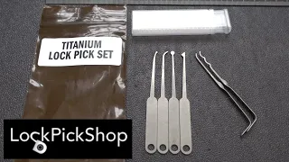 (1490) Review: LockPickShop's Titanium Lock Picks