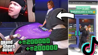 Testing Viral GTA 5 MONEY METHODS from TikTok...💰(are they actually good?)