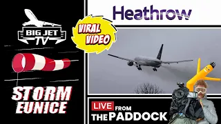 LIVE: Storm Eunice at London Heathrow Airport