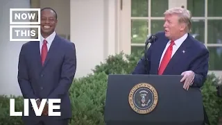 Trump Honors Tiger Woods With the Presidential Medal of Freedom | NowThis