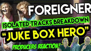 Foreigner - Jukebox Hero [ISOLATED TRACKS - REACTION & ANALYSIS] musicians react S01E11