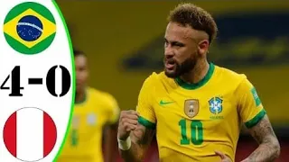 Brazil vs Peru 4-0 All Extended Highlights & Goals - 2021