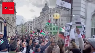 Tausende Menschen bei Pro-Palästina-Demo in London - Polizei spricht Warnung aus