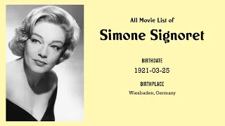 Simone Signoret Movies list Simone Signoret| Filmography of Simone Signoret