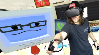 touching robots inappropriately in VR