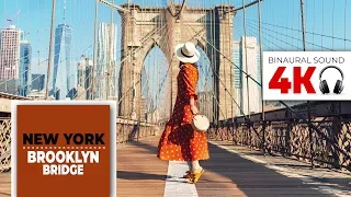 New York 4k - Manhattan - Walking tour - Brooklyn Bridge