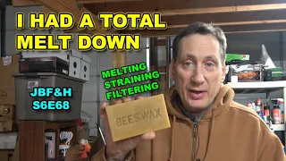 Rendering and Filtering Bees Wax into One Pound Bricks 2022 S6E68 #beekeeping #beeswax