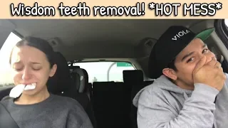 Wisdom teeth removal aftermath *HOT MESS* reaction to surgery