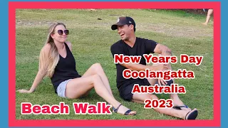 New Years Day 2023 | Beach Walk | Coolangatta Australia 🇦🇺