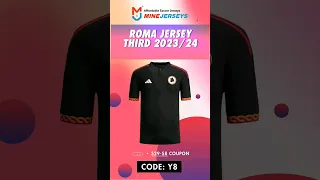 Roma Jersey Third 2023/24 Unboxing and Review - Minejersey soccer store