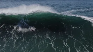 INSANE Wipeout at Nazaré: Surfer Helder Gabriel's Close Call and Epic Rescue by Alemão de Maresias