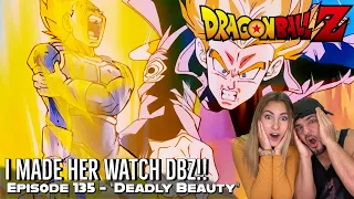 Girlfriend's Reaction to Android 18 BREAKING VEGETA'S ARM!! TRUNKS RUSHES TO HELP!! DBZ Episode 135