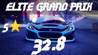 32.870 | Round 7 Elite Grand Prix [Landslide] - 5⭐ Rimac (4594 Rank) - Asphalt 9