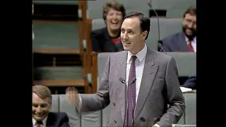 Paul Keating to Hewson: "You are a parliamentary coward"