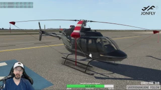 How to start and crash a Bell407 Helicopter in X-plane 11 B407 Cold and Dark