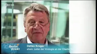 Dr. Detlev Krüger „je mehr man testet, je höher die Inzidenz“ ZDF bei Berlin direkt