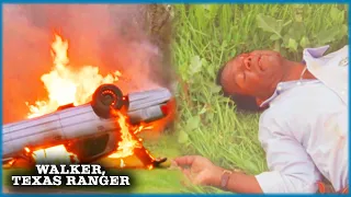 Trivette's Car Is Bombed! | Walker, Texas Ranger