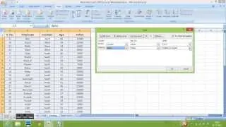 Excel 2007 2010 for Beginners #3 - Filter Sorting and Advance Filter