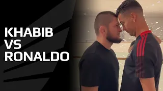 Khabib Nurmagomedov meets Cristiano Ronaldo and Paul Pogba