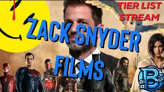 Tier List Stream: Episode 8 - Zack Snyder Films