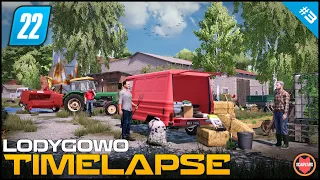 🇵🇱 Starting A Small Garden, Buying Single Bags, Making Hay Bales ⭐ FS22 Lodygowo Timelapse