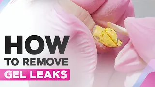 How to Remove Gel Polish Pooling | Simple Floral Nail Art