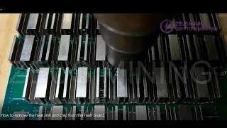 How to remove the heat sink and chip from the hash board | Antminer repair