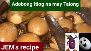 Adobong Itlog na may Talong//jem recipe#itlogrecipe#adoborecipe