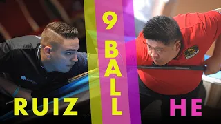 Francisco Sanchez Ruiz v Mario He | European Championships Finals | 9 Ball