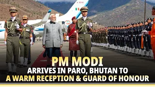 LIVE: PM Modi arrives in Paro, Bhutan to a warm reception & Guard of Honour