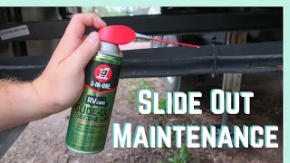 Maintaining Your Slides with 3-IN-ONE RVcare Slide-Out Silicone Lube!