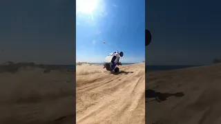 Yxz wheelie #closecall #wheelie #turbo #Yamaha #sanddunes #offroad