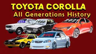 Toyota Corolla All Generations stock and Modified | Toyota Corolla History 1966 to 2021