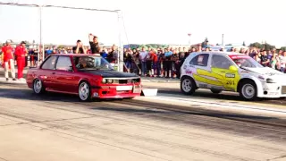 BMW E30 M3 3.2 N/A vs OPEL CORSA 750HP+