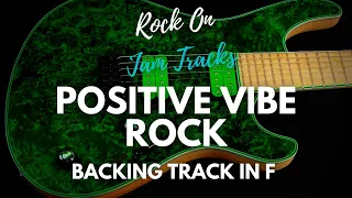 Positive Vibe Rock Guitar Backing Track in F Major