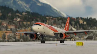Innsbruck RNAV Z RWY 26 Approach | Fenix A320 | Microsoft flight simulator 2020