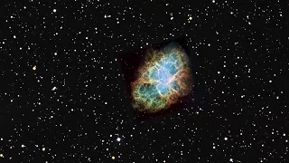 Zoom into the Crab Nebula