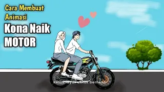 How to Make an Animation of a Kona Riding a Motorbike Using a Cellphone - Flipaclip Tutorial