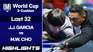 Last 32 - 호세 후안 가르시아 Jose Juan GARCIA vs 조명우 Myung Woo CHO. H/L